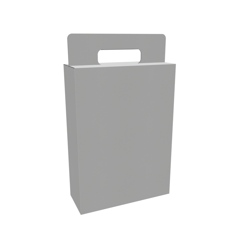 礼物纸袋-外延手提袋设计结构图